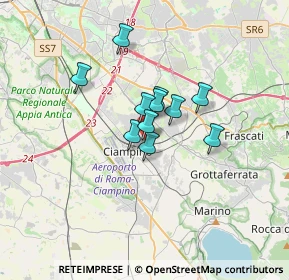 Mappa Via Renzo Bersani, 00043 Ciampino RM, Italia (2.21636)