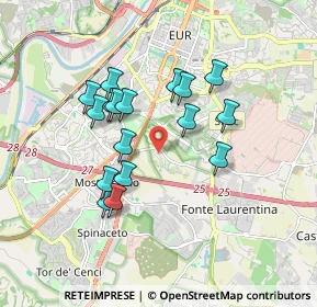 Mappa Via di Acqua Acetosa Ostiense, 00143 Roma RM, Italia (1.63588)