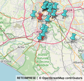 Mappa Via di Acqua Acetosa Ostiense, 00143 Roma RM, Italia (8.8455)