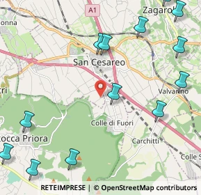 Mappa Via Colle de Fora, 00030 San Cesareo RM, Italia (3.14846)