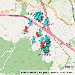 Mappa Via Colle de Fora, 00030 San Cesareo RM, Italia (0.85517)