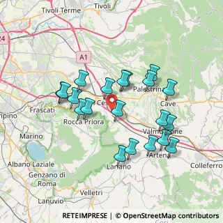 Mappa Via Lecco, 00030 San Cesareo RM, Italia (7.118)