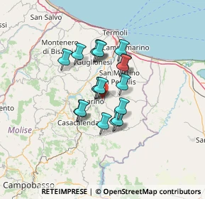 Mappa Contrada Ricupo, 86035 Larino CB, Italia (9.64111)