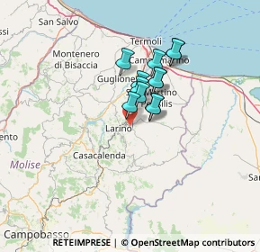 Mappa Contrada Ricupo, 86035 Larino CB, Italia (9.12917)