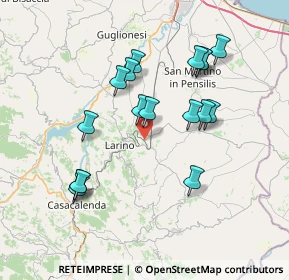 Mappa Contrada Ricupo, 86035 Larino CB, Italia (7.45824)