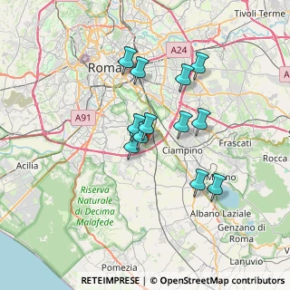 Mappa Via Filippo Anivitti, 00178 Roma RM, Italia (5.99333)