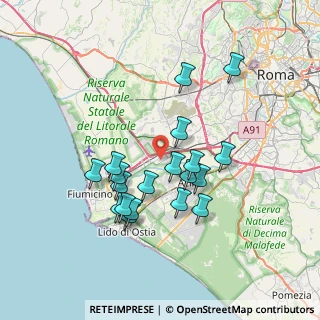 Mappa Via Ugo Tiberio, 00148 Roma RM, Italia (6.85947)