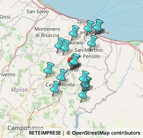 Mappa Via F.lli Battis, 86035 Larino CB, Italia (11.295)