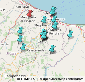 Mappa Via F.lli Battis, 86035 Larino CB, Italia (11.7945)