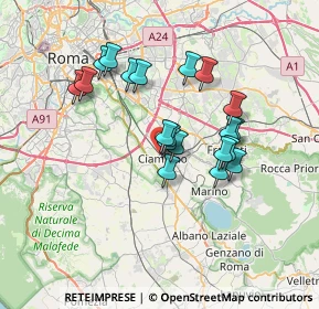 Mappa Via della Folgarella, 00043 Ciampino RM, Italia (6.1835)