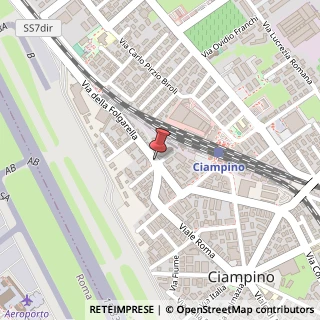 Mappa Piazza Leonardo da Vinci, 16, 00043 Ciampino, Roma (Lazio)