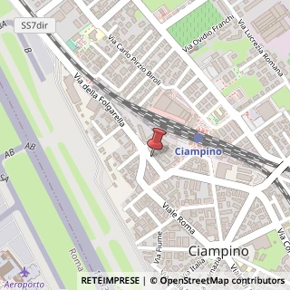 Mappa Via della Folgarella, 30, 00043 Ciampino, Roma (Lazio)