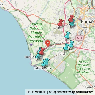 Mappa Via delle Arti, 00054 Fiumicino RM, Italia (8.08769)