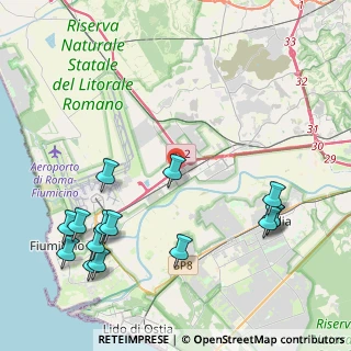 Mappa Via delle Arti, 00054 Fiumicino RM, Italia (5.58667)