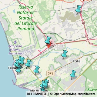 Mappa Via delle Arti, 00054 Fiumicino RM, Italia (6.60313)
