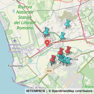 Mappa Via delle Arti, 00054 Fiumicino RM, Italia (3.66)