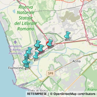 Mappa Via delle Arti, 00054 Fiumicino RM, Italia (3.36545)