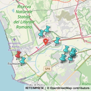 Mappa Via delle Arti, 00054 Fiumicino RM, Italia (4.665)