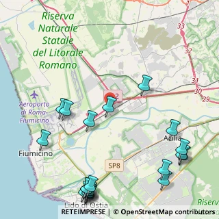 Mappa Via delle Arti, 00054 Fiumicino RM, Italia (6.397)
