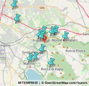 Mappa Via del Tuscolo, 00044 Frascati RM, Italia (3.49)