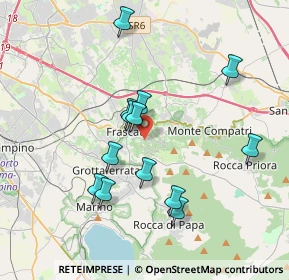 Mappa Via del Tuscolo, 00044 Frascati RM, Italia (3.60846)