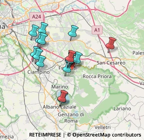 Mappa Via del Tuscolo, 00044 Frascati RM, Italia (6.57625)