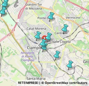 Mappa Via Alessandro Guidoni, 00043 Ciampino RM, Italia (2.57667)