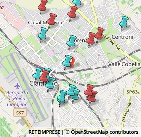 Mappa Via Alessandro Guidoni, 00043 Ciampino RM, Italia (1.11)