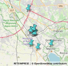 Mappa Via Alessandro Guidoni, 00043 Ciampino RM, Italia (2.17091)