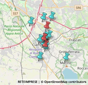 Mappa Via Alessandro Guidoni, 00043 Ciampino RM, Italia (2.14357)