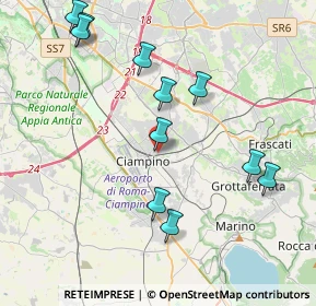 Mappa Via Alessandro Guidoni, 00043 Ciampino RM, Italia (4.56636)