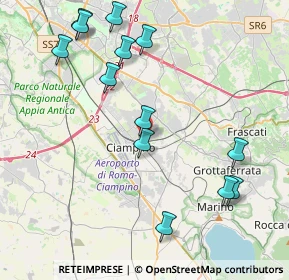 Mappa Via Alessandro Guidoni, 00043 Ciampino RM, Italia (4.90615)