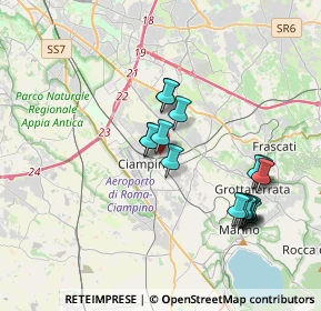 Mappa Via Alessandro Guidoni, 00043 Ciampino RM, Italia (3.72294)