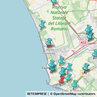 Mappa Via delle Patelle, 00054 Fiumicino RM, Italia (6.3165)