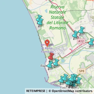 Mappa Via delle Patelle, 00054 Fiumicino RM, Italia (7.13278)