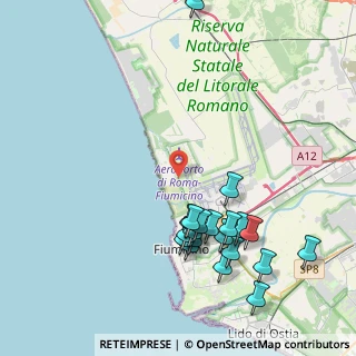 Mappa Via delle Patelle, 00054 Fiumicino RM, Italia (4.835)