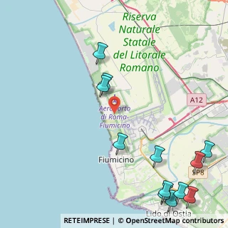 Mappa Via delle Patelle, 00054 Fiumicino RM, Italia (6.36)