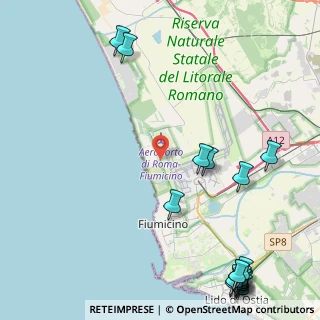 Mappa Via delle Patelle, 00054 Fiumicino RM, Italia (7.04118)