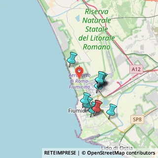 Mappa Via delle Patelle, 00054 Fiumicino RM, Italia (3.36154)