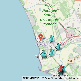 Mappa Via delle Patelle, 00054 Fiumicino RM, Italia (6.58615)