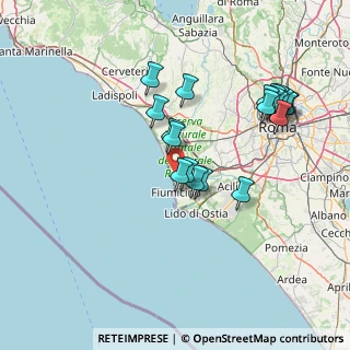 Mappa Via delle Patelle, 00054 Fiumicino RM, Italia (15.718)