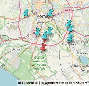 Mappa Via della Chiesa del Presidio, 00143 Roma RM, Italia (6.31455)