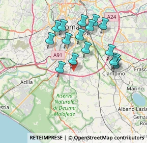 Mappa Via della Chiesa del Presidio, 00143 Roma RM, Italia (7.33125)