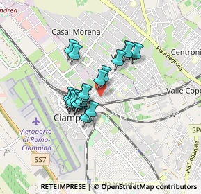 Mappa Via Antonio Locatelli, 00043 Ciampino RM, Italia (0.654)