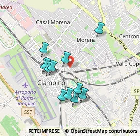 Mappa Via Antonio Locatelli, 00043 Ciampino RM, Italia (0.89462)