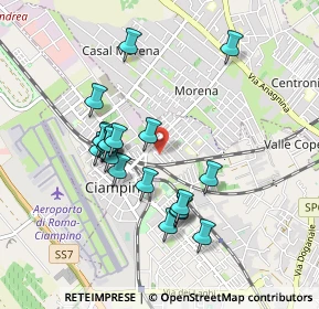 Mappa Via Antonio Locatelli, 00043 Ciampino RM, Italia (0.875)