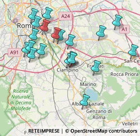 Mappa Via Antonio Locatelli, 00043 Ciampino RM, Italia (8.4875)