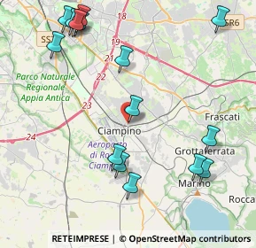 Mappa Via Antonio Locatelli, 00043 Ciampino RM, Italia (5.36267)