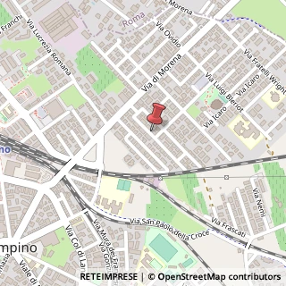 Mappa Via Francesco de Pinedo, 33, 00043 Ciampino, Roma (Lazio)