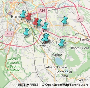 Mappa Via Guglielmo Marconi, 00043 Ciampino RM, Italia (5.82364)